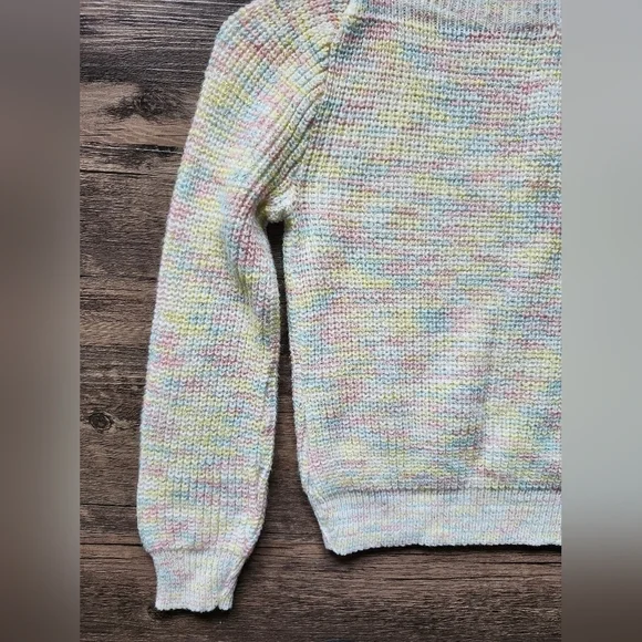 Vintage Pastel With Golden Flakes Sweater - Picture 3 of 4